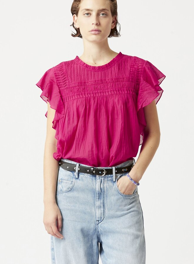 Isabel Marant- Layona Top- Raspberry