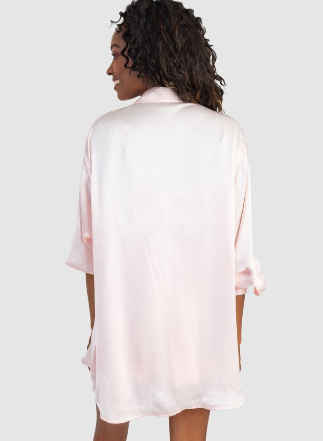 Koch- Bret Top- Angel Pink Polysatin