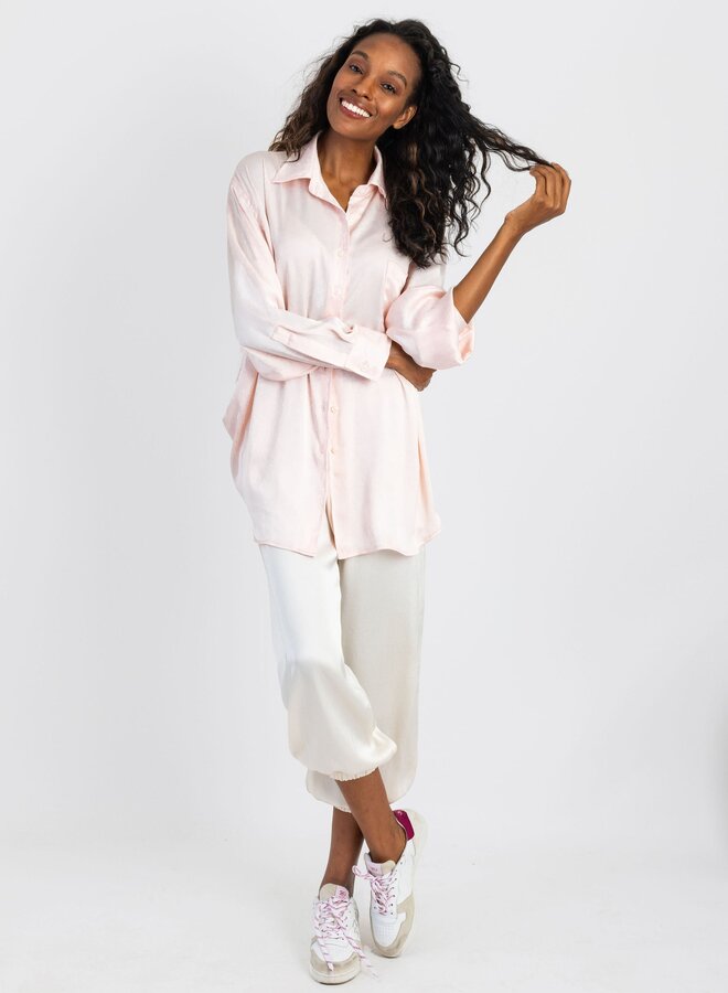 Koch- Bret Top- Angel Pink Polysatin