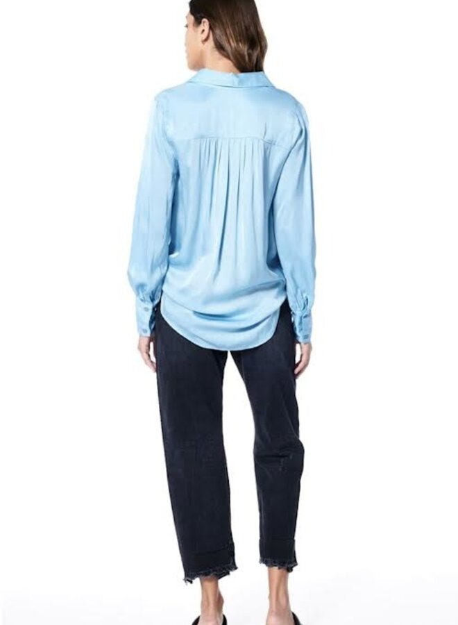 YFB- Sullivan Henley Blouse- Arctic Solid