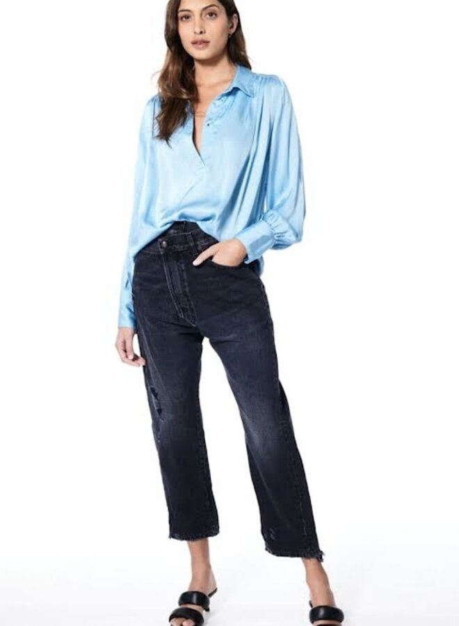 YFB- Sullivan Henley Blouse- Arctic Solid