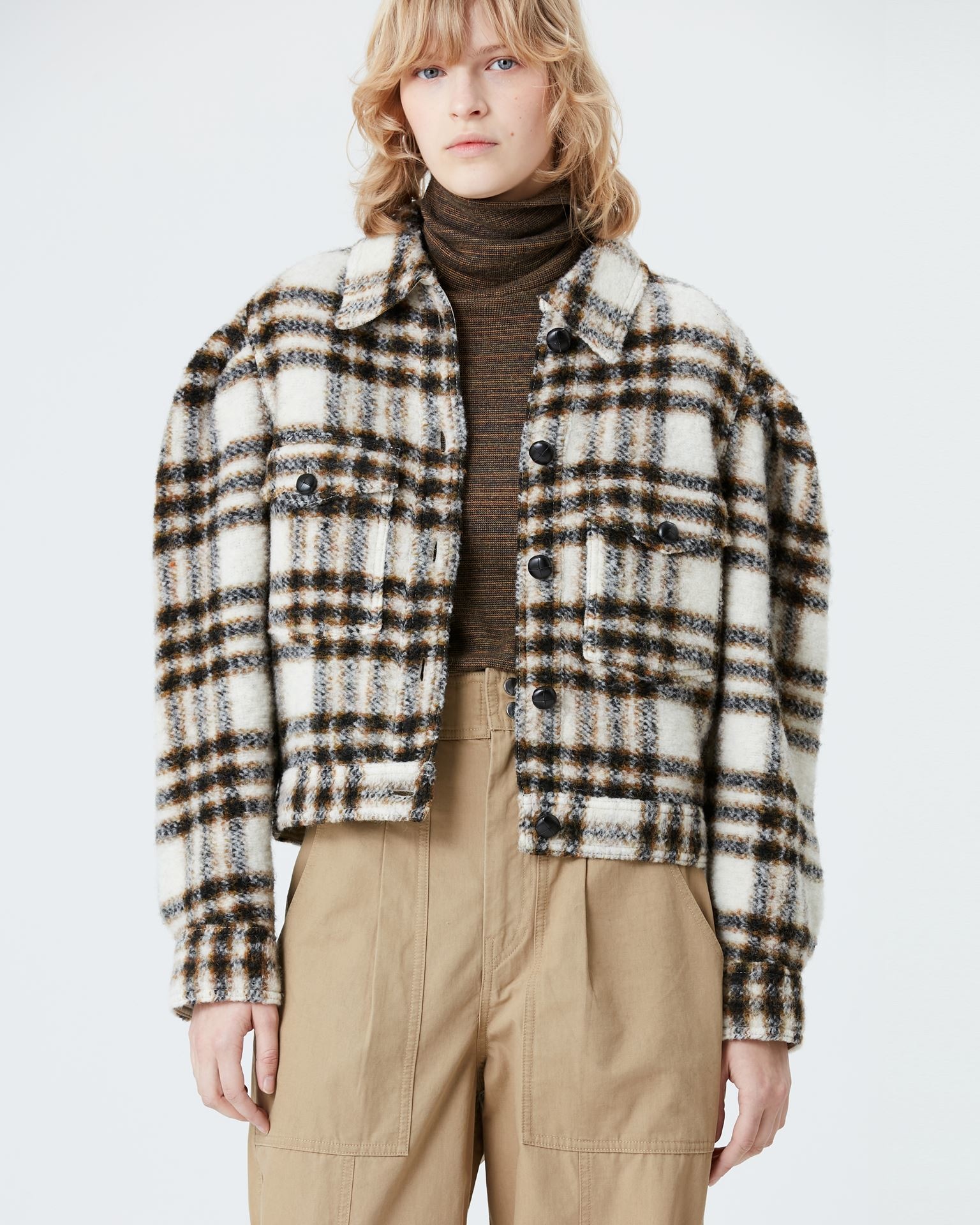 Isabel Marant- Leiko Coat- Ecru - Dukes Online