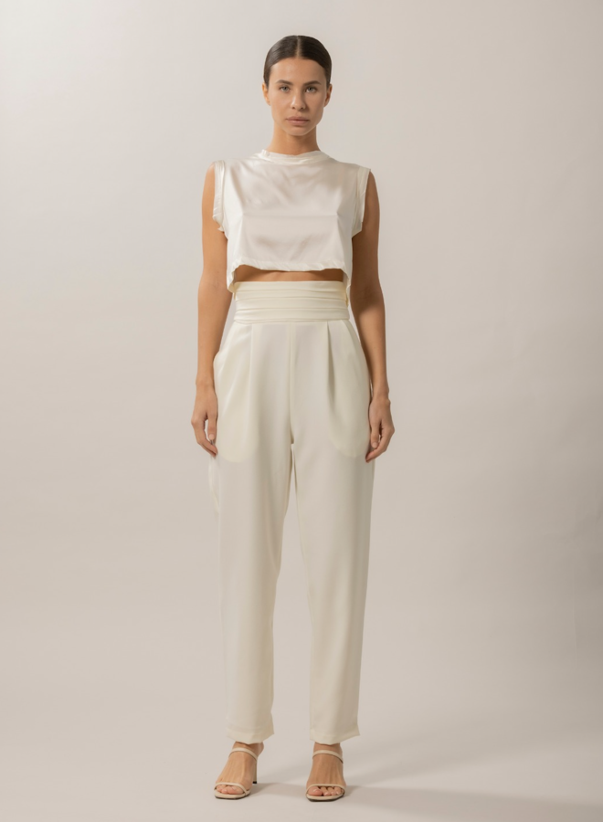 Nonchalant- Mel Top- Ivory
