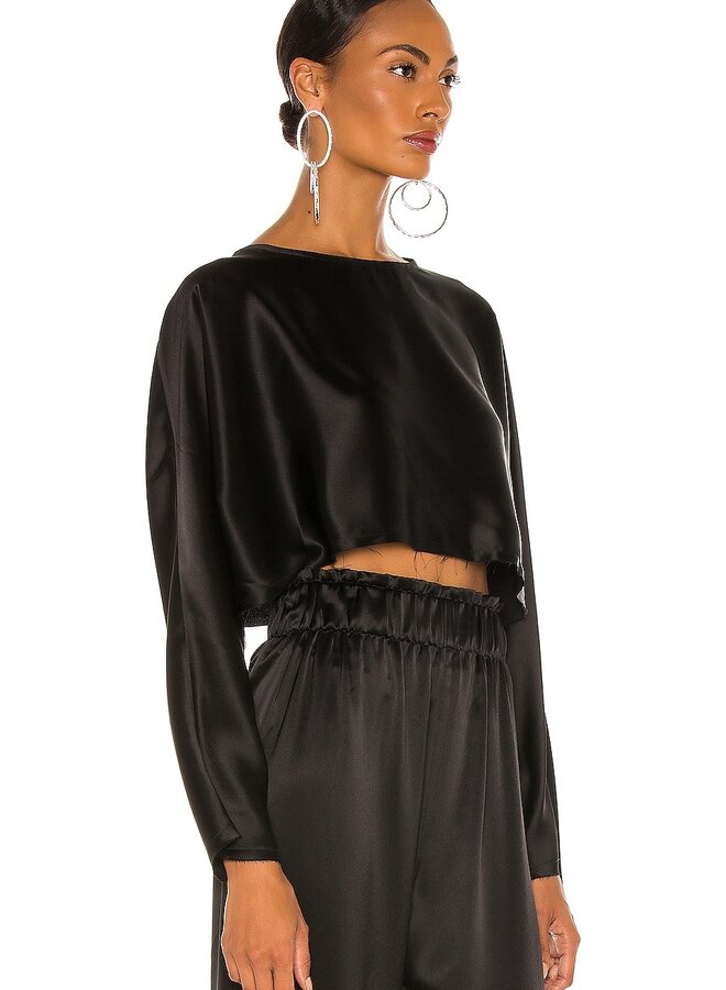 Nonchalant- Emilia Crop- Black