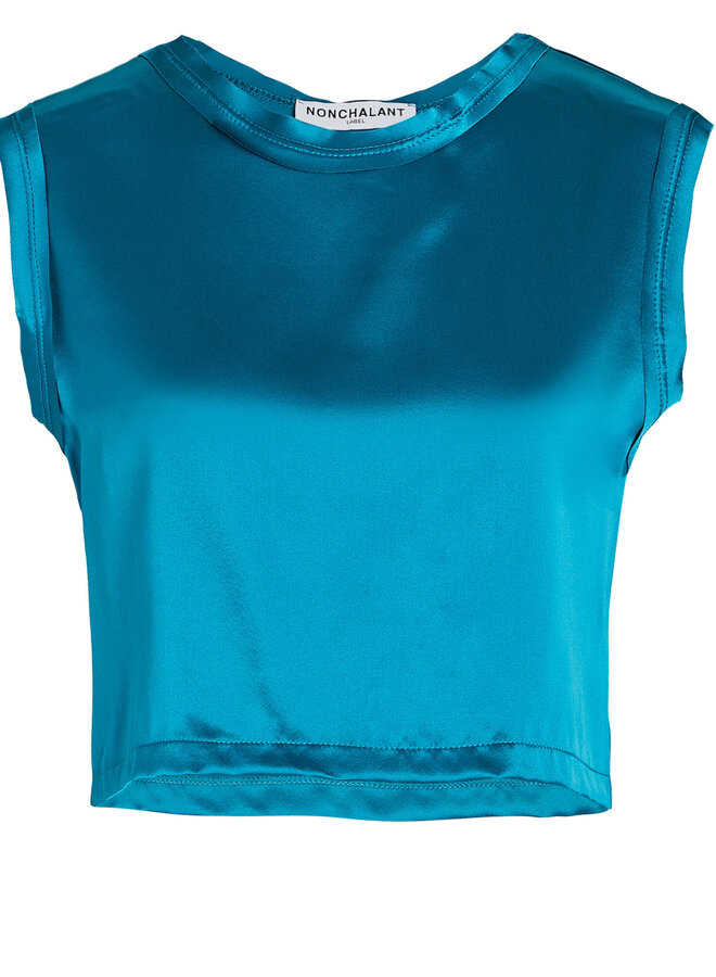 Nonchalant- Mel Top- Teal