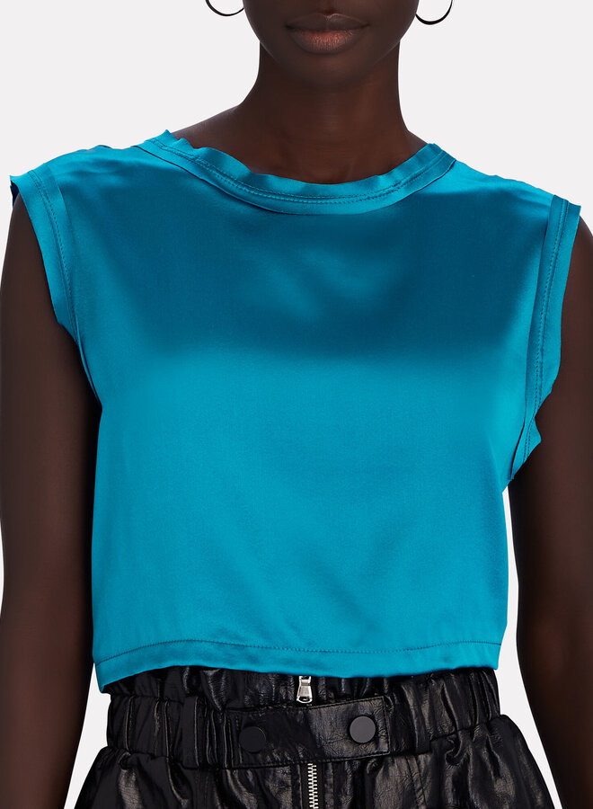 Nonchalant- Mel Top- Teal
