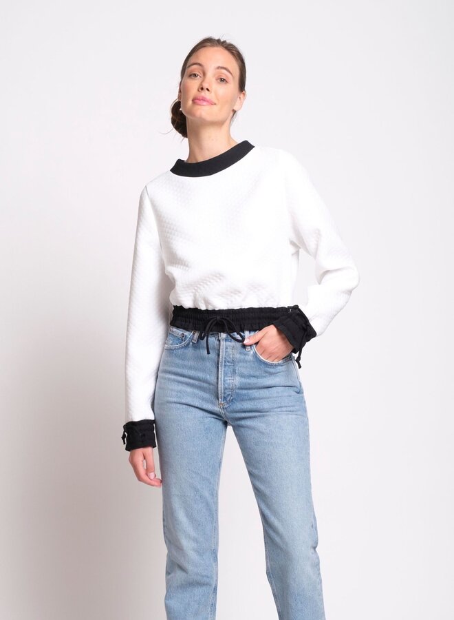 Katharine Kidd- Kylie WQ Top- White & Black