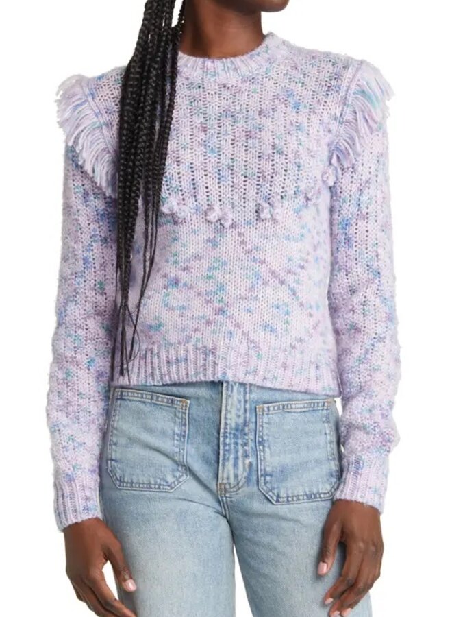 Love Shack Fancy- Koru Pullover- Frosted Berry