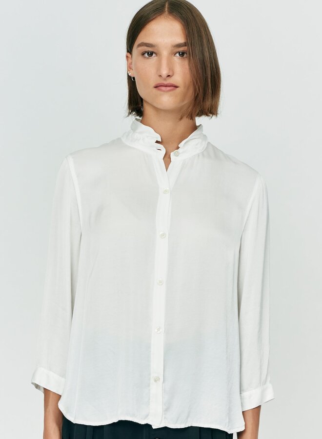 Raquel Allegra- Essential Blouse- Washed White