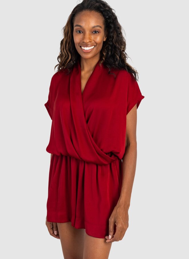 Koch- Renata Romper- Ruby Polysatin