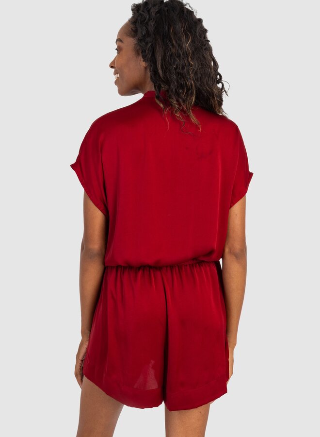 Koch- Renata Romper- Ruby Polysatin