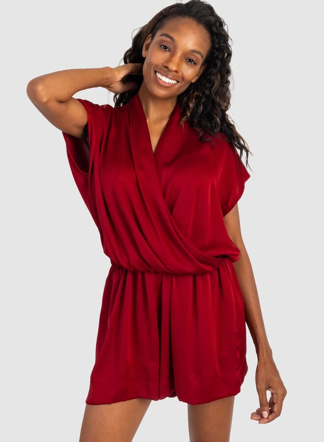 Koch- Renata Romper- Ruby Polysatin