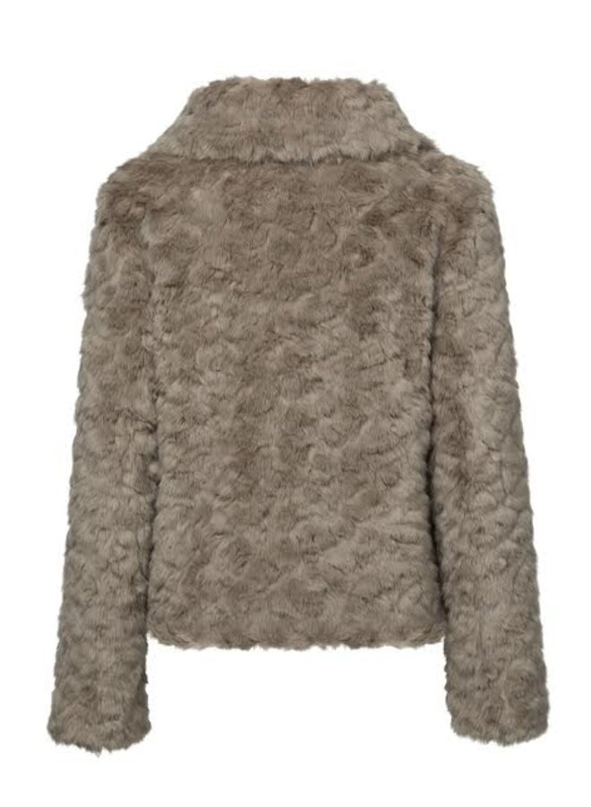 Unreal Fur- Mystique Cropped Jacket- Natural