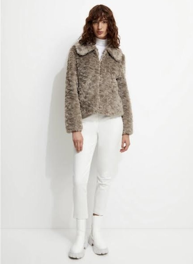 Unreal Fur- Mystique Cropped Jacket- Natural