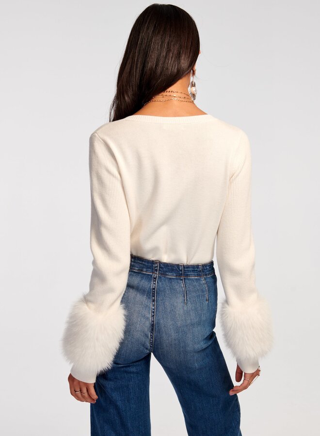 Ramy Brook- Brody Sweater- Cream