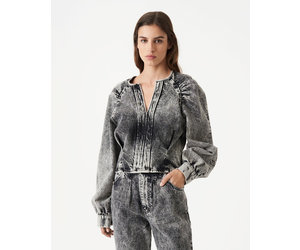 トップス iro IRO- Zora Top- Snow Black - Dukes Online