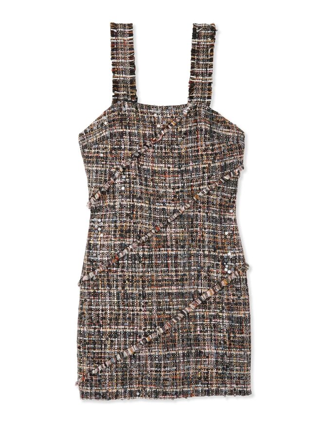 Ramy Brook- Indra Tweed Mini Dress- Multi