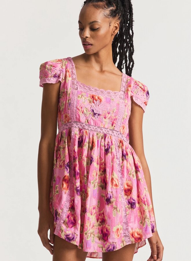 Love Shack Fancy- Nutmeg Dress- Wild Pink Rose