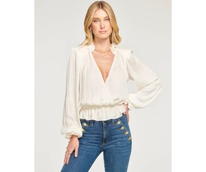 Ramy Brook Ramy Brook- Dorit Puff Sleeve Blouse- Cream