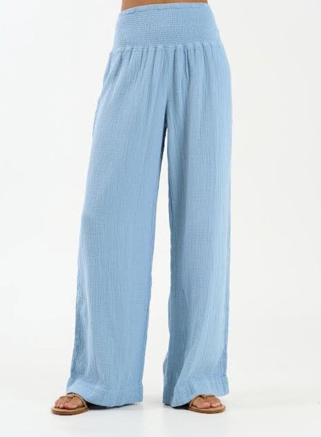 Sundance Leia Pants/ Mosaic Blue  Leggings are not pants, Linen blend pants,  Lace pants