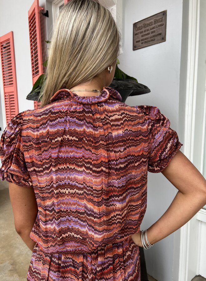 Ulla Johnson- Corine Top- Purple Sapphire