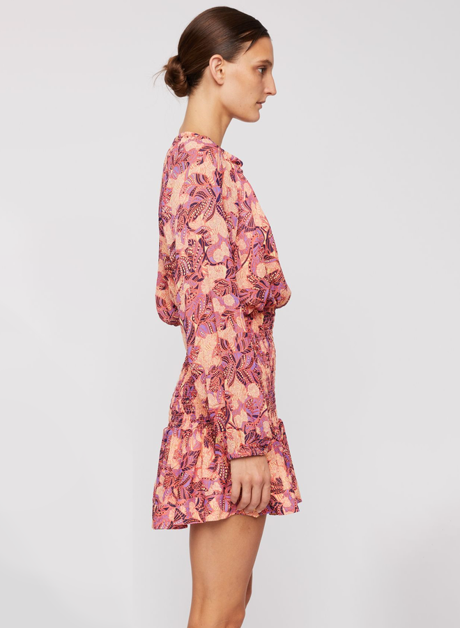 A.L.C.- Callie Dress- Coral/Iris Multi