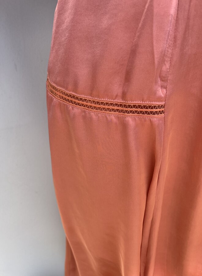 Zero Degrees Celsius - Silky Wrap Skirt Coral