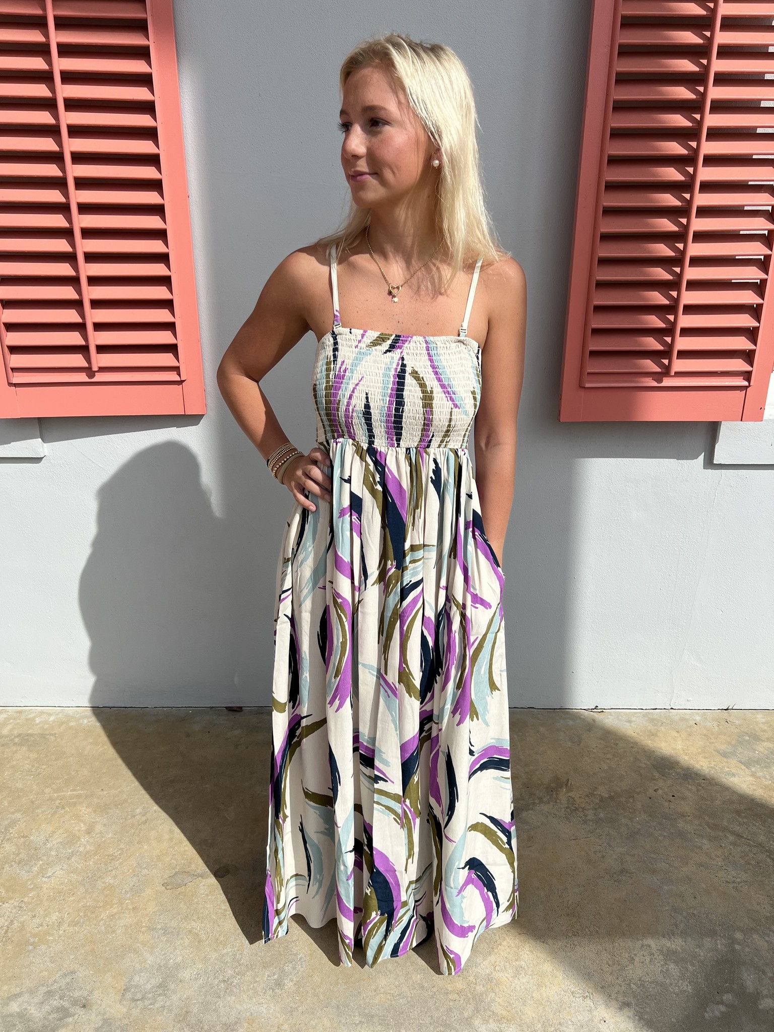 strapless open back dress Eliza Maxi Dress, in Light Pink Light Taffeta | Show Me Your Mumu main image 1