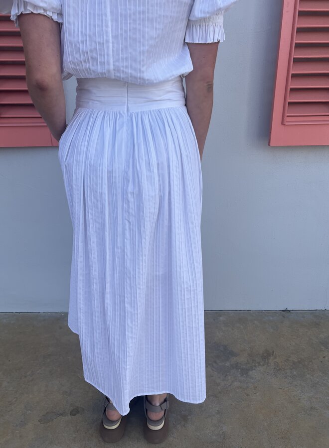 Katharine Kidd- Tamara WP Skirt- White Pleating