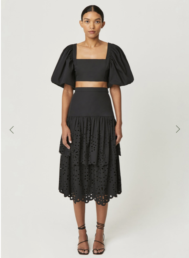 Rhode- Sandy Skirt- Ink Ciel Eyelet