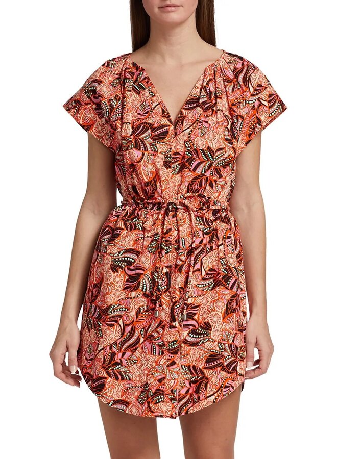 A.L.C.- Alice Dress- Orange/Rose Multi