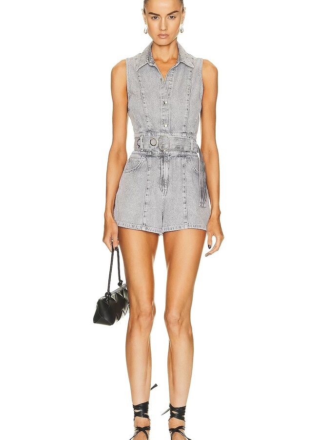 IRO- Ivali Playsuit- Mixed Grey