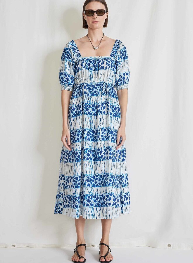 Apiece Apart - Gali Shirred Midi - Sun Specked Shibori