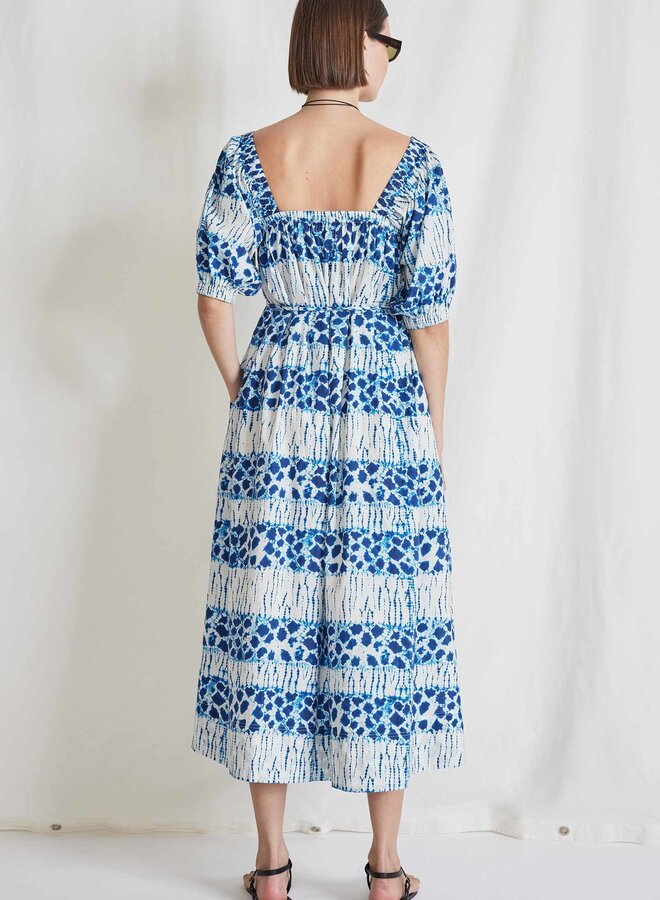 Apiece Apart - Gali Shirred Midi - Sun Specked Shibori