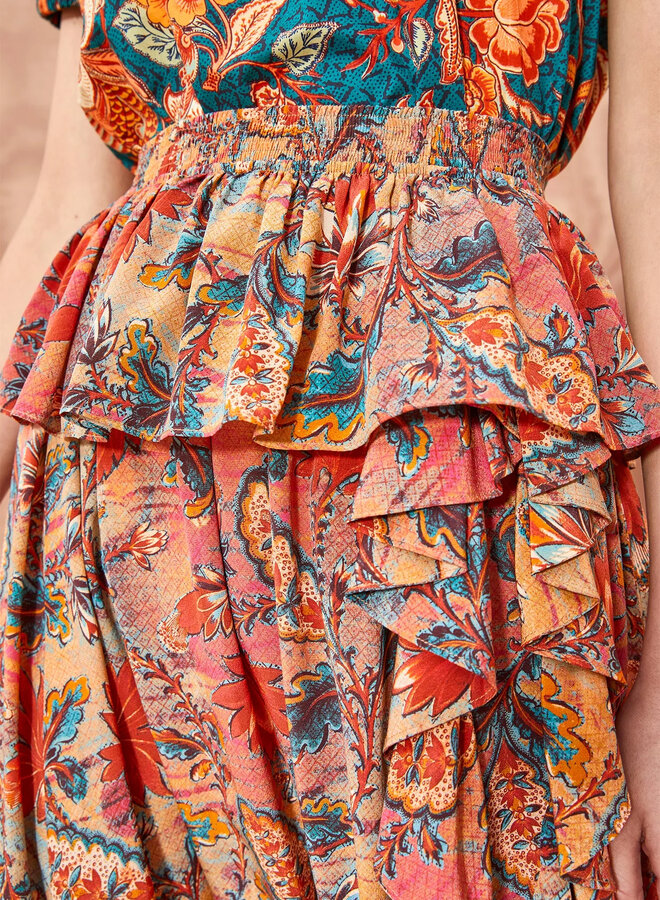 Ulla Johnson- Ursa Skirt- Coral Bloom