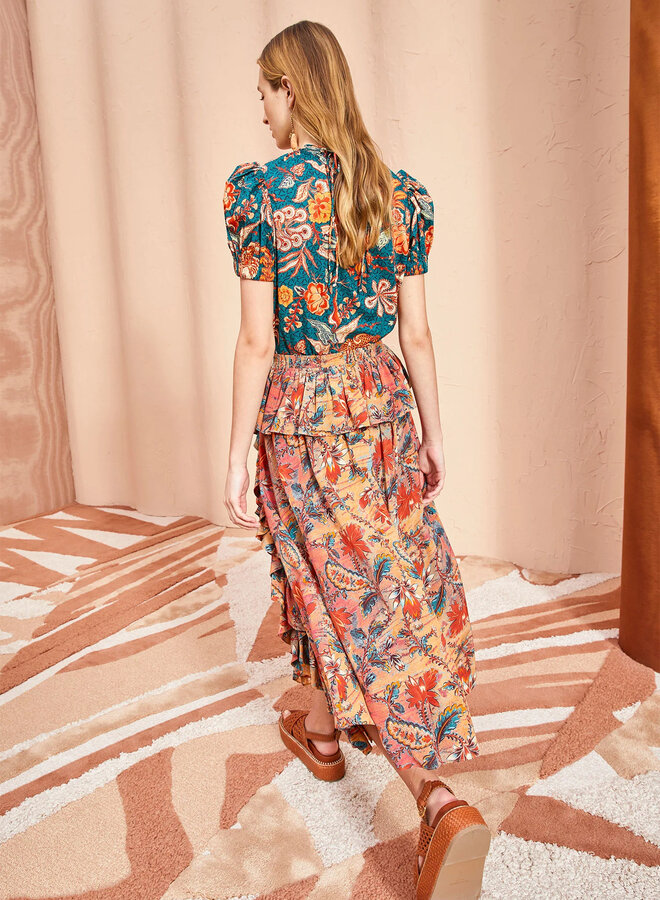 Ulla Johnson- Ursa Skirt- Coral Bloom