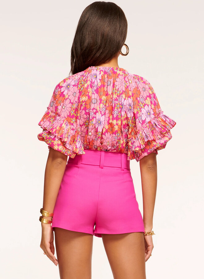 Ramy Brook- Printed Eugenia- Pink Retro