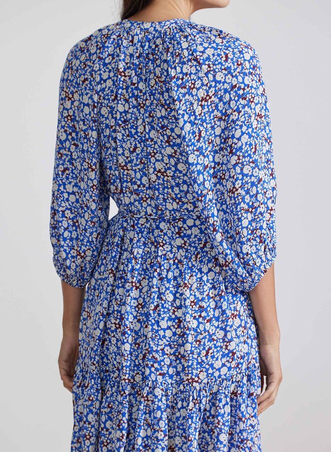 Apiece Apart- Mini Mitte Dress- Piet Floral Blue