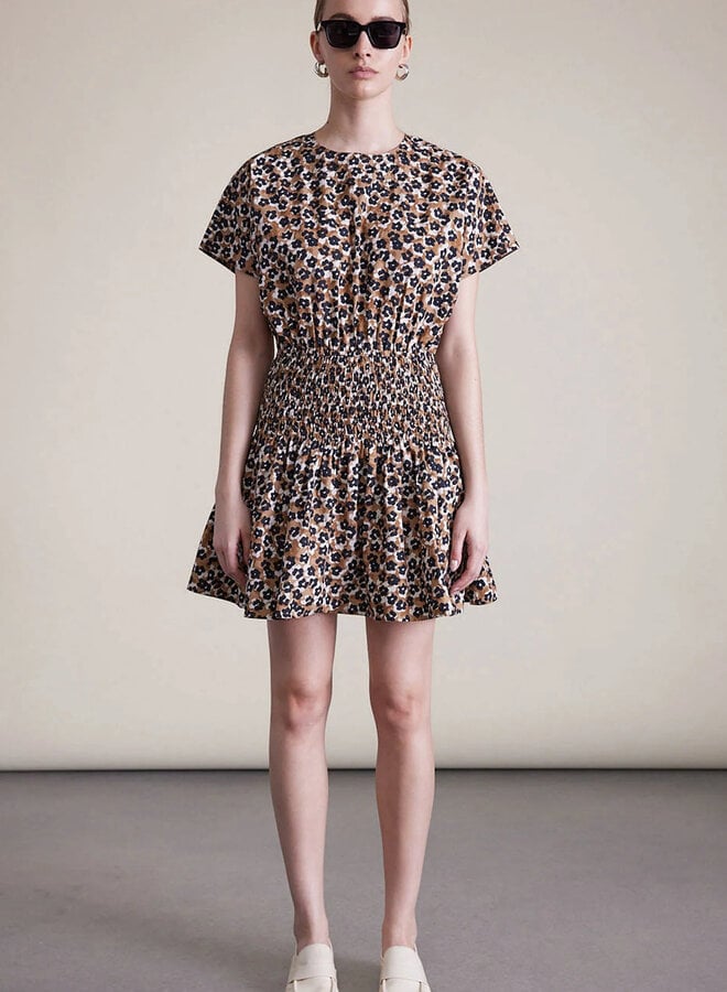 Apiece Apart- Mana Mini Dress- Leopard Bouquet