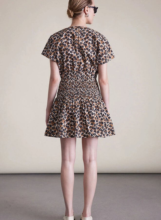 Apiece Apart- Mana Mini Dress- Leopard Bouquet