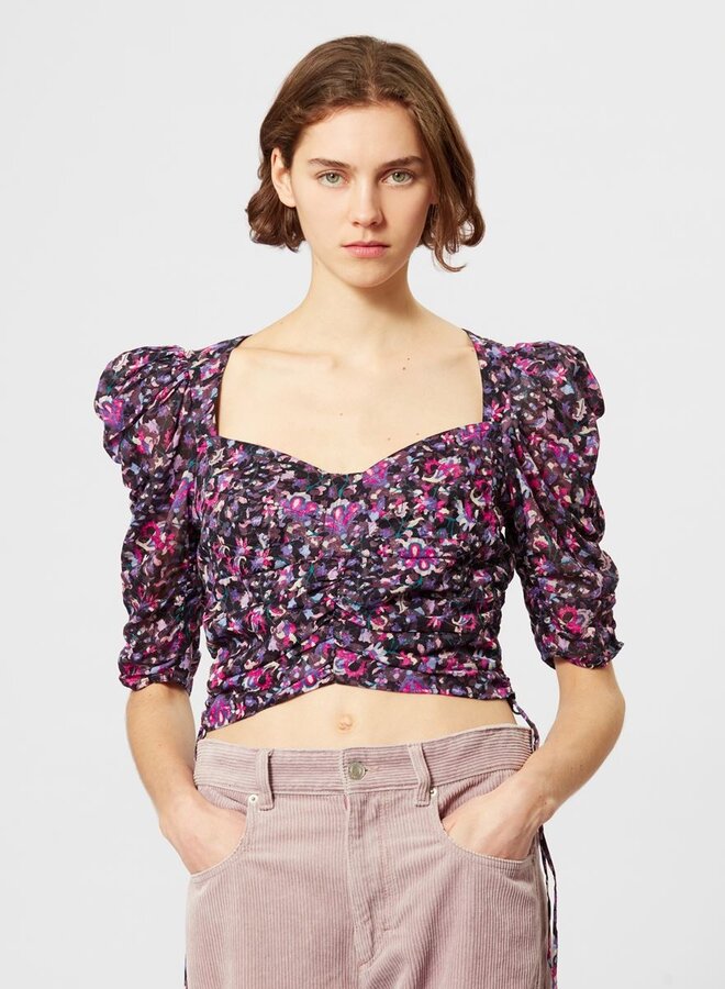 Isabel Marant- Galaor Top- Midnight/Pink