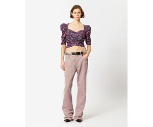 Isabel Marant- Galaor Top- Midnight/Pink - Dukes Online