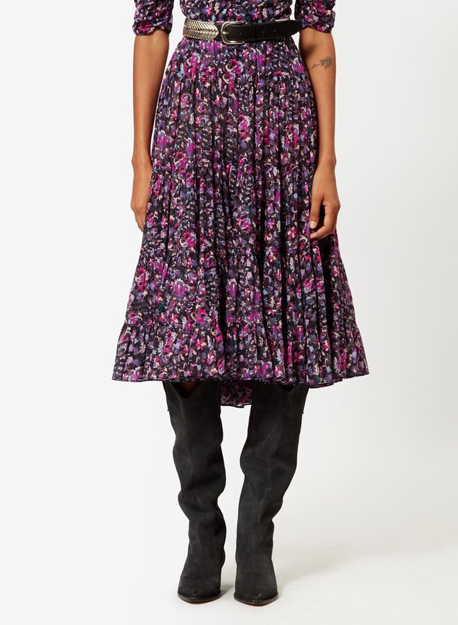 Isabel Marant- Elfa Skirt- Midnight/Pink