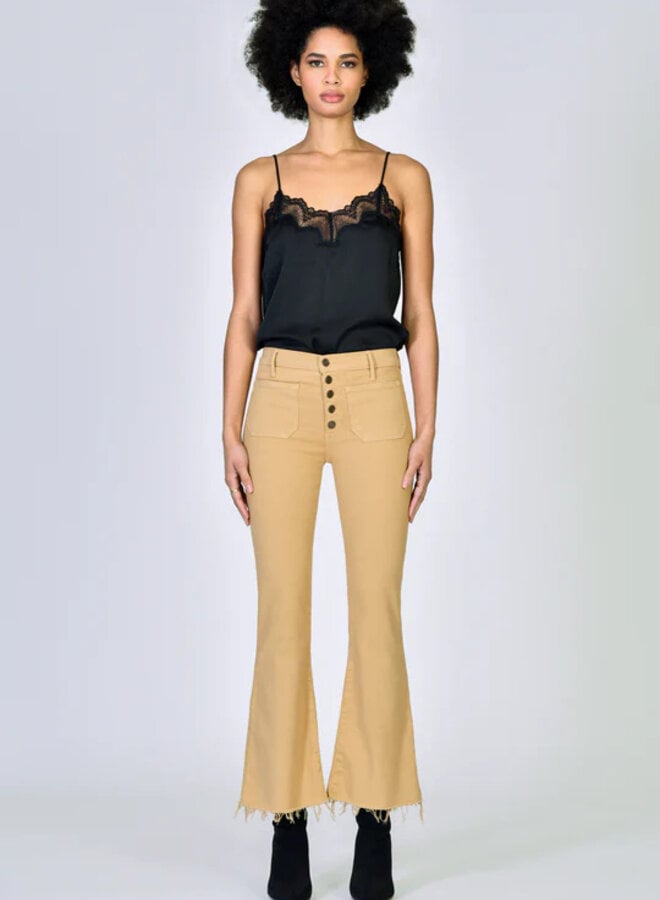 Black Orchid- Angelina Patch Pocket Crop Flare- Truth Or Bare