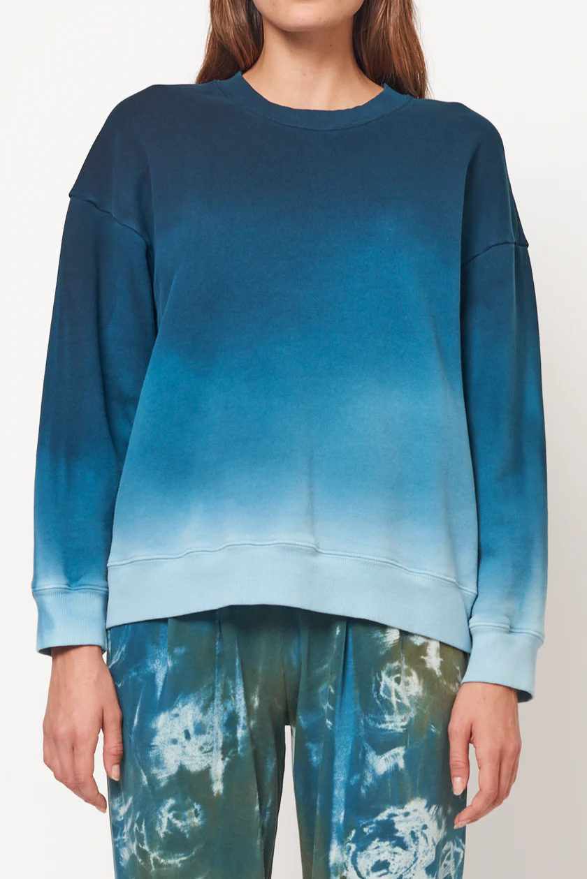 Raquel Allegra Raquel Allegra Yvette Sweatshirt Teal Mist