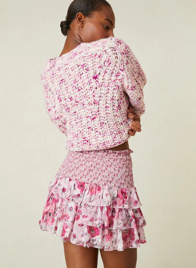Love Shack Fancy- Indigo Skirt- Fancy Pink