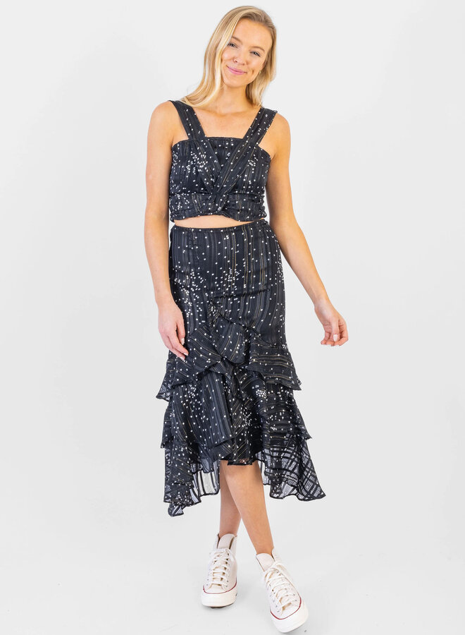 Koch- Greta Skirt- Black & White Confeti