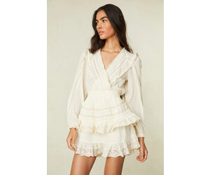 Love Shack Fancy- Milena Dress- Antique White - Dukes Online