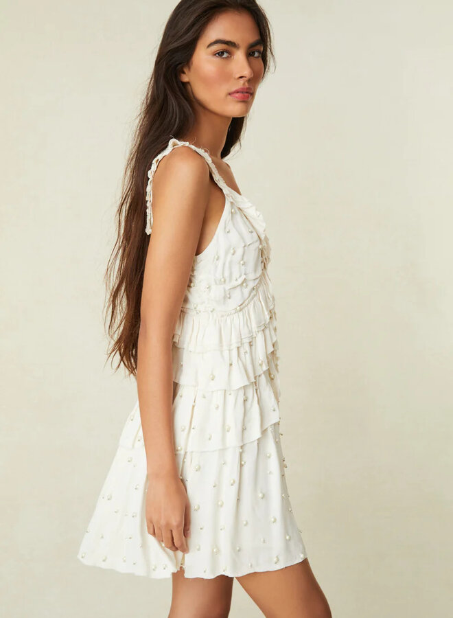 Love Shack Fancy- Andra Dress- Antique White