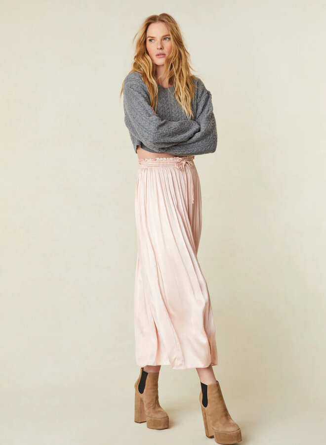 Love Shack Fancy- Chica Skirt- Cloud Pink